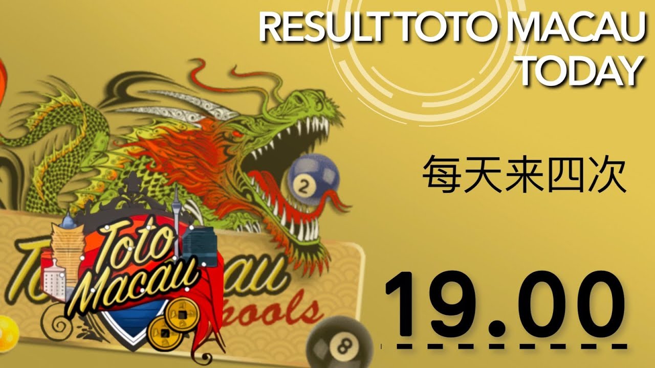 LIVE DRAW TOTO MACAU, LIVE TOTO MACAU HARI INI JUMAT 12 AGUSTUS 2022