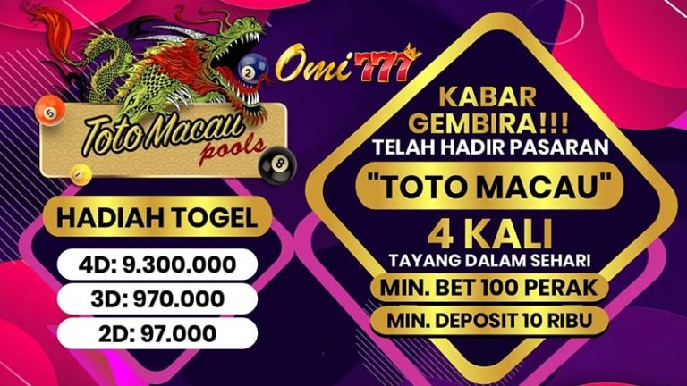 Paito Macau Warna Harian Data Toto Macau Togel