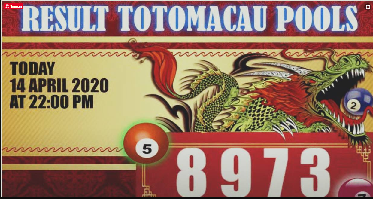 Result Toto Macau Malam 14 April 2020 (Selasa) 1st Prize : 8 9 7 3 Shio