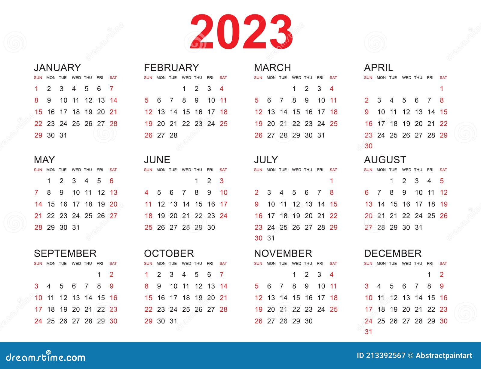 Calendar 2023 Template, July 2023 Year, Desk Calendar 2023 Template