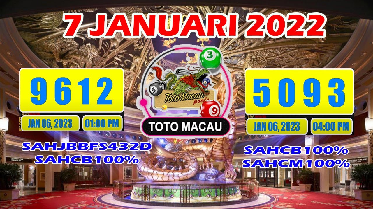 PREDIKSI TOTO MACAU HARI INI 7 JANUARI 2023 | RUMUS JITU TOTO MACAU