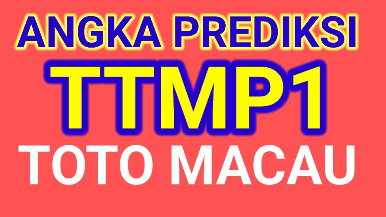 PREDIKSI ANGKA MAIN TOTO MACAU P1 HARI INI 15 JANUARI 2024 - YouTube