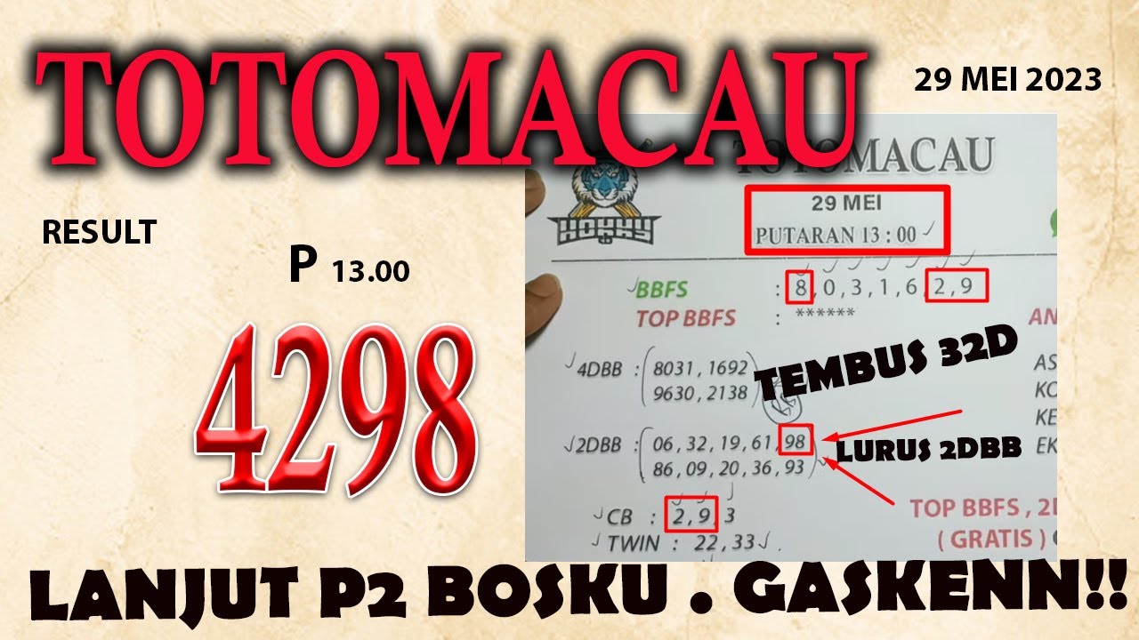 PREDIKSI TOTO MACAU 29 MEI 2023 || BOCORAN MACAU HARI INI || MACAU JITU